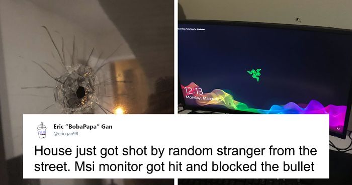 Gaming Monitor Stops One Of 5 Bullets Shot At This Guy’s House, MSI Offers To Replace It