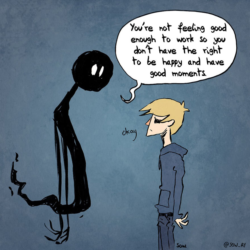 I Explain What My Depression And Anxiety Feels Like Through These Comics (New Pics)