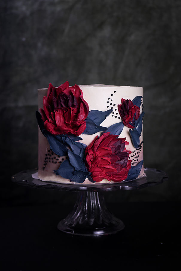 I Taught Myself To Paint Cakes With Palette Knives And Buttercream For My New Year's Resolution I Taught Myself To Paint Cakes With Palette Knives And Buttercream For My New Year's Resolution