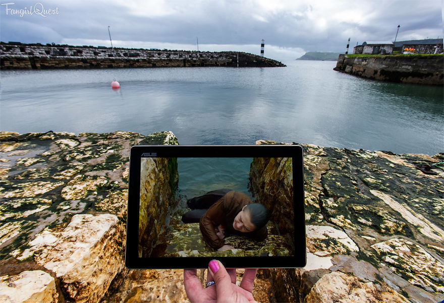 Arya Stark At Carnlough Harbour, Nothern Ireland