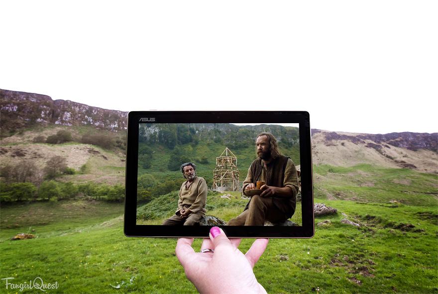 The Hound And Ray At Sallagh Braes In County Antrim, Northern Ireland