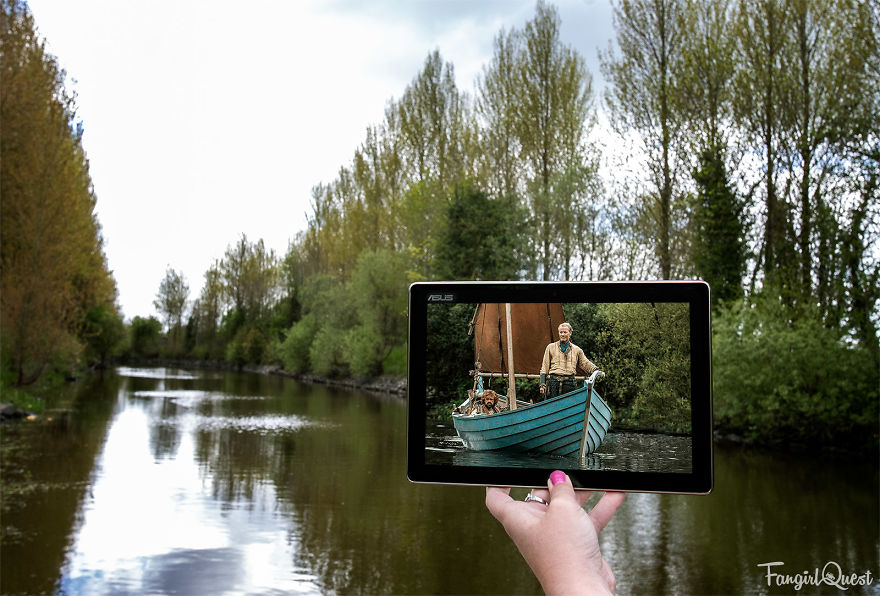 Tyrion And Ser Jorah Sail Down Toome Canal In Northern Ireland