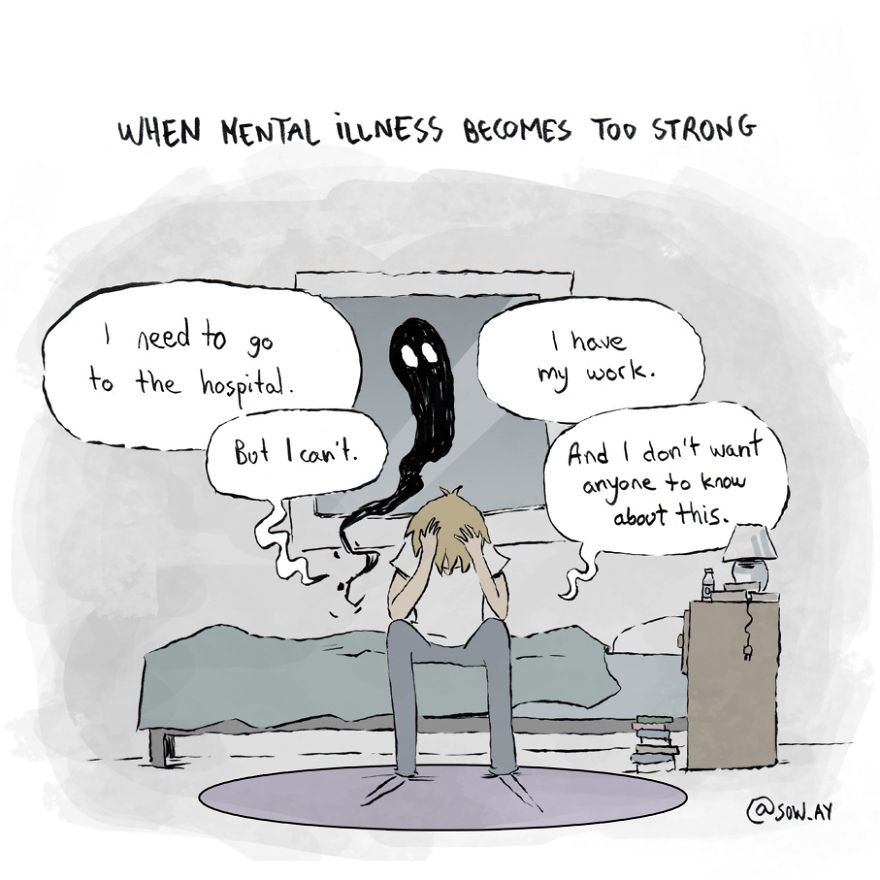 I Explain What My Depression And Anxiety Feels Like Through These Comics (New Pics)
