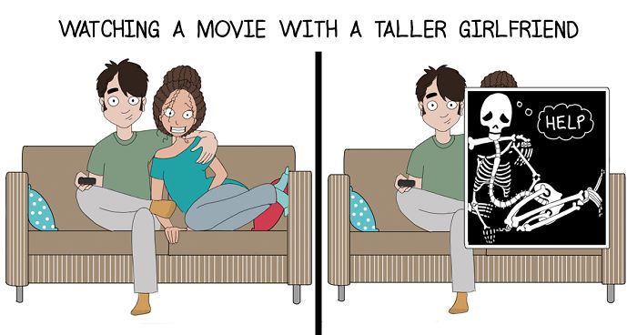 I Draw Comics About My Life And The Struggles Of Being A Tall Girl (30 Pics)
