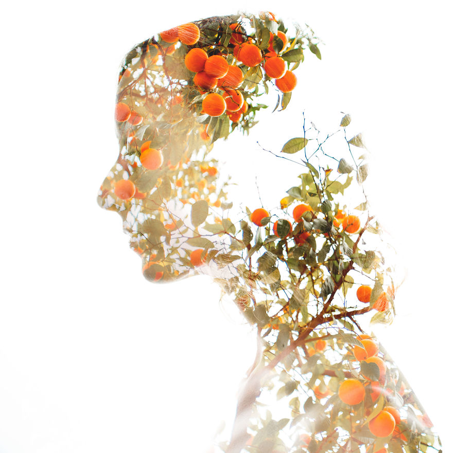 I Merge Two Worlds Into One Using Double Exposure Photography