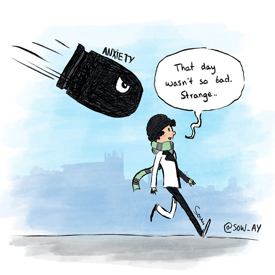 I Explain What My Depression And Anxiety Feels Like Through These Comics (New Pics)