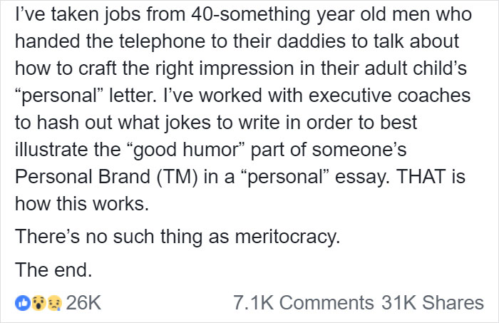 If You Thought College Admission Scandal Was Bad, This Woman's Post About Rich People Buying Her Writing Services Will Show It's Worse