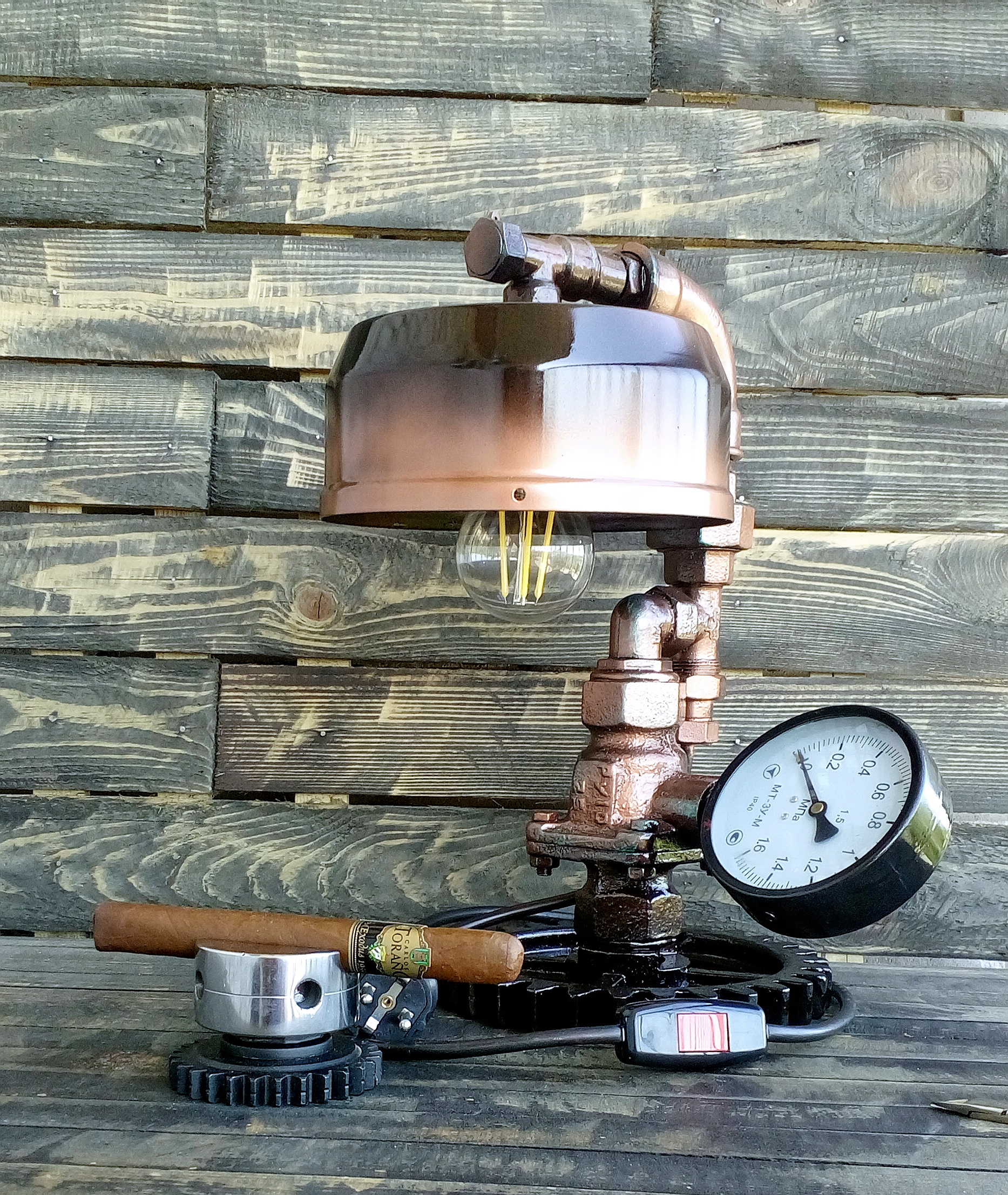 Steel Pipe Desk Lamp Game Of Thrones, Targaryen Gift Steampunk Lamp Designs Rustic Lamp Decor Edison Bulb Pipe Lamp Steampunk Lamp Parts Pipe Lamp DIY Steampunk Light Bedside Pipe Lamp