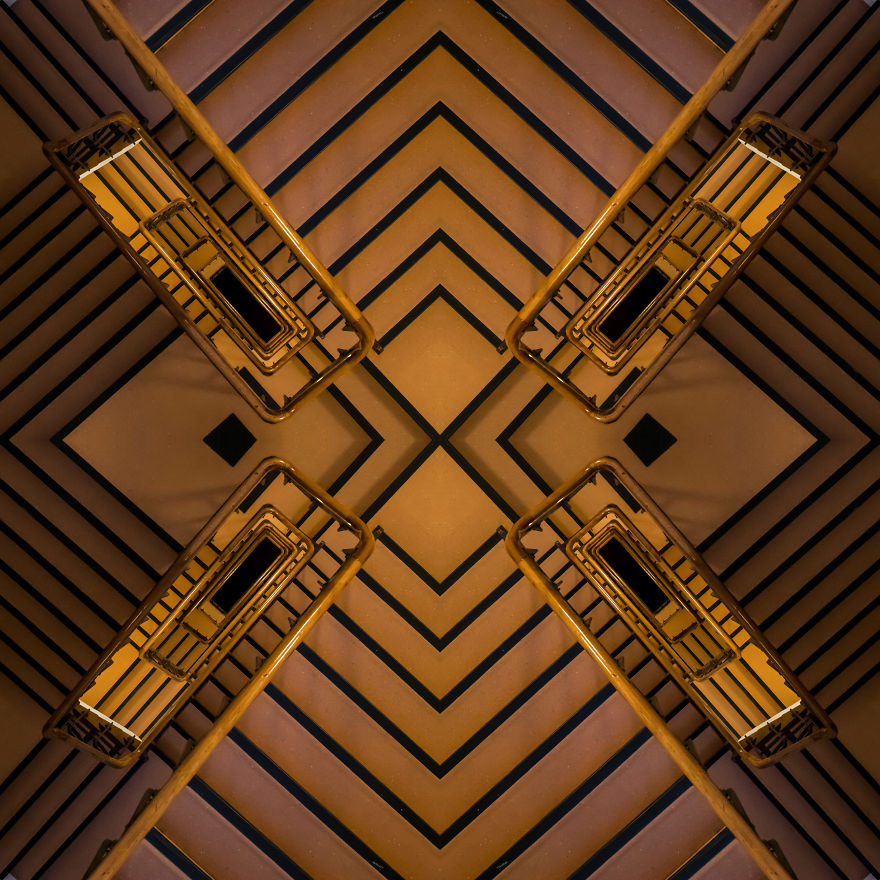 A Hotel Staircase - Amsterdam, The Netherlands