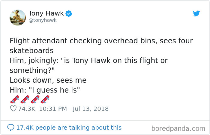 12 Hilarious Times People Didn’t Realize They Were Talking To Tony Hawk (New Tweets) 12 Hilarious Times People Didn’t Realize They Were Talking To Tony Hawk (New Tweets)