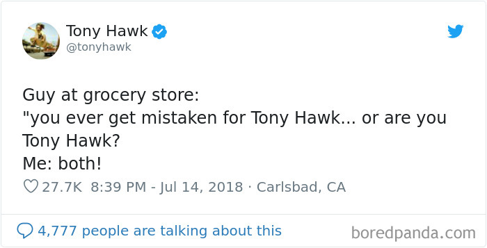 12 Hilarious Times People Didn&rsquo;t Realize They Were Talking To Tony Hawk (New Tweets)