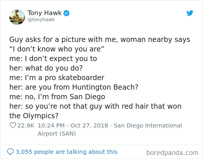 12 Hilarious Times People Didn’t Realize They Were Talking To Tony Hawk (New Tweets) 12 Hilarious Times People Didn’t Realize They Were Talking To Tony Hawk (New Tweets)