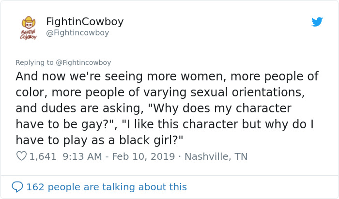 Gamers Are Getting Upset Over 'Forced Diversity', But This &ldquo;Straight White Dude&rdquo; Shuts Them Down In A Viral Twitter Thread