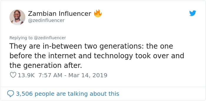 Guy Lists Why Millennials Are 'The Most Unique Generation Of All Time' And His Twitter Thread Goes Viral Guy Lists Why Millennials Are 'The Most Unique Generation Of All Time' And His Twitter Thread Goes Viral