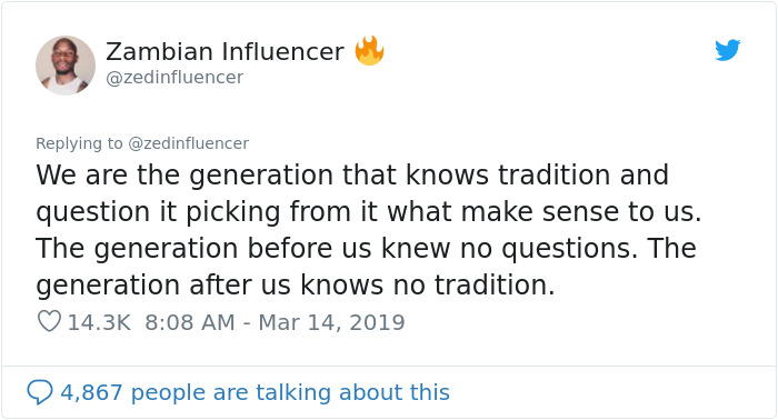 Guy Lists Why Millennials Are 'The Most Unique Generation Of All Time' And His Twitter Thread Goes Viral Guy Lists Why Millennials Are 'The Most Unique Generation Of All Time' And His Twitter Thread Goes Viral