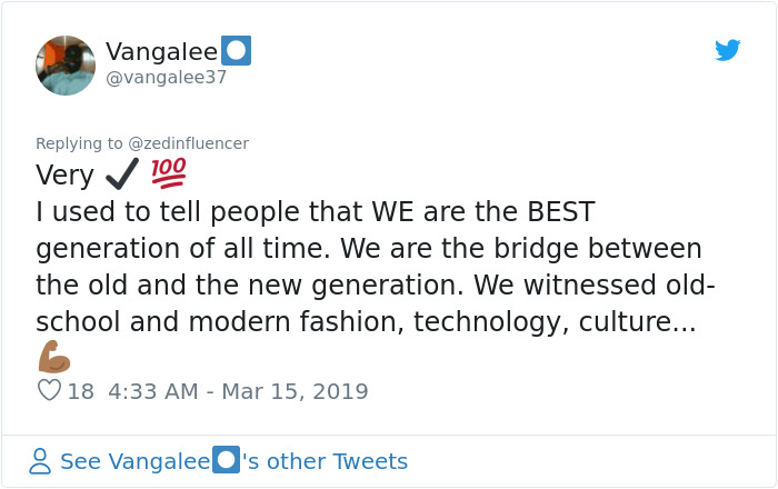 Guy Lists Why Millennials Are 'The Most Unique Generation Of All Time' And His Twitter Thread Goes Viral Guy Lists Why Millennials Are 'The Most Unique Generation Of All Time' And His Twitter Thread Goes Viral