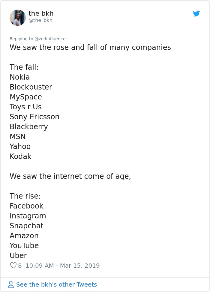 Guy Lists Why Millennials Are 'The Most Unique Generation Of All Time' And His Twitter Thread Goes Viral Guy Lists Why Millennials Are 'The Most Unique Generation Of All Time' And His Twitter Thread Goes Viral