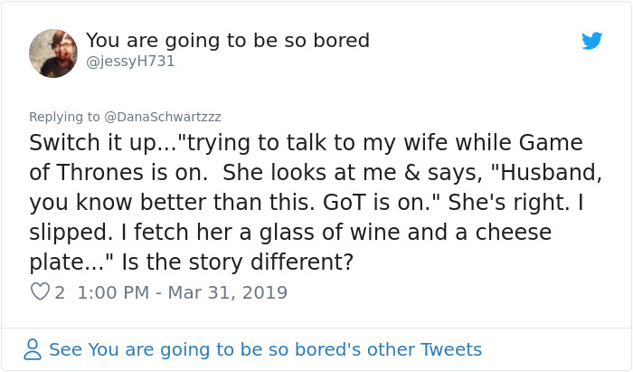 Woman Gives A Lesson On How To Treat Your Husband While He's Watching A Game, Gets Destroyed In The Comments Woman Gives A Lesson On How To Treat Your Husband While He's Watching A Game, Gets Destroyed In The Comments