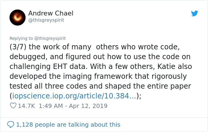 Dr. Katie Bouman Gets Accused Of Taking All The Credit For Black Hole Pic, Her Male Colleague Clears The Air On Twitter