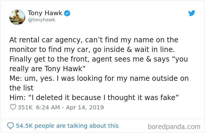 12 Hilarious Times People Didn&rsquo;t Realize They Were Talking To Tony Hawk (New Tweets)