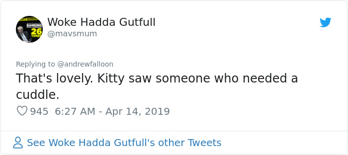 Man Recovering From Surgery Wakes Up To A Stranger Cat Cuddling Him