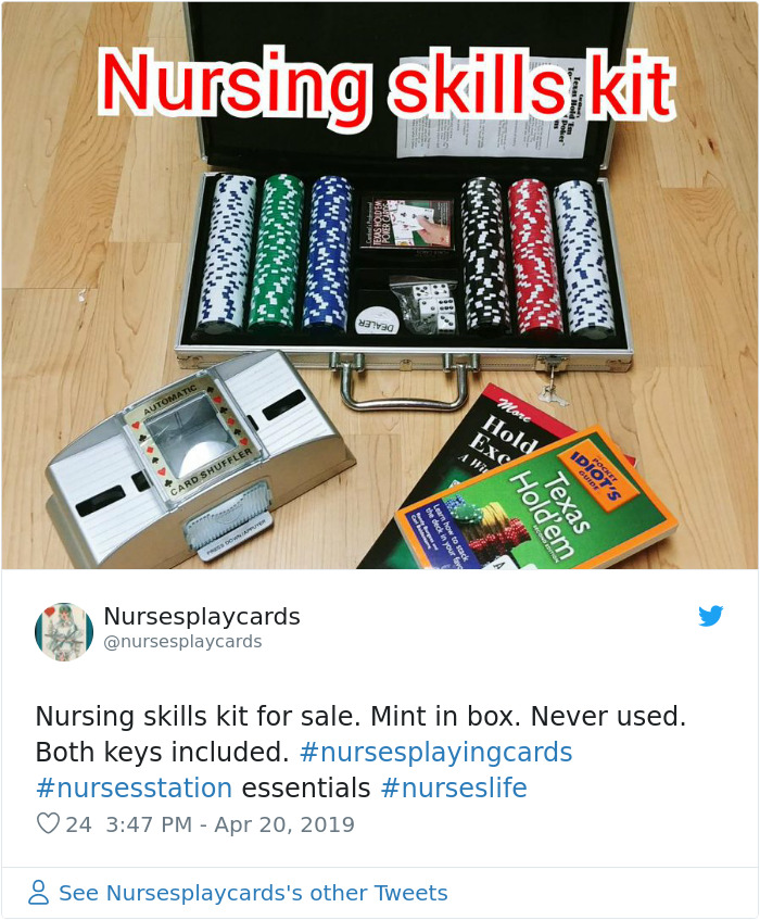 Senator Says Nurses Don’t Need Breaks As They Spend Most Of The Day Playing Cards, Nurses Respond With Sarcastic Pics Senator Says Nurses Don’t Need Breaks As They Spend Most Of The Day Playing Cards, Nurses Respond With Sarcastic Pics