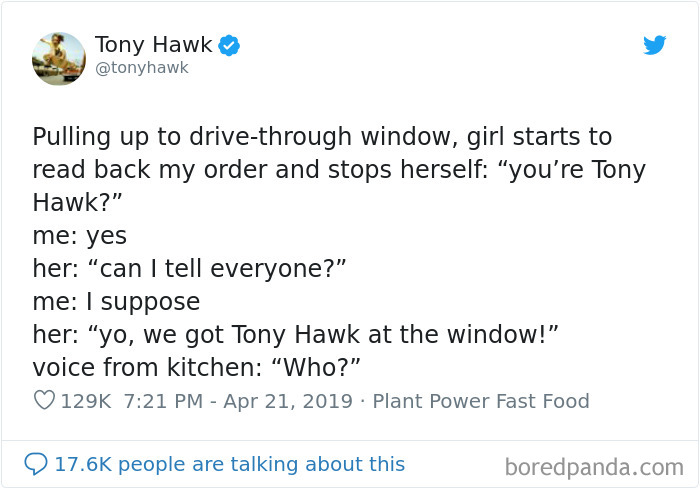12 Hilarious Times People Didn&rsquo;t Realize They Were Talking To Tony Hawk (New Tweets)