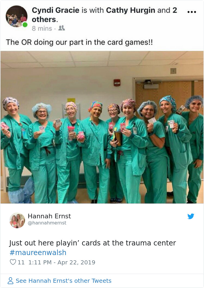 Senator Says Nurses Don’t Need Breaks As They Spend Most Of The Day Playing Cards, Nurses Respond With Sarcastic Pics Senator Says Nurses Don’t Need Breaks As They Spend Most Of The Day Playing Cards, Nurses Respond With Sarcastic Pics