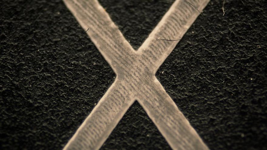 'X' Key Of A Computer Keyboard