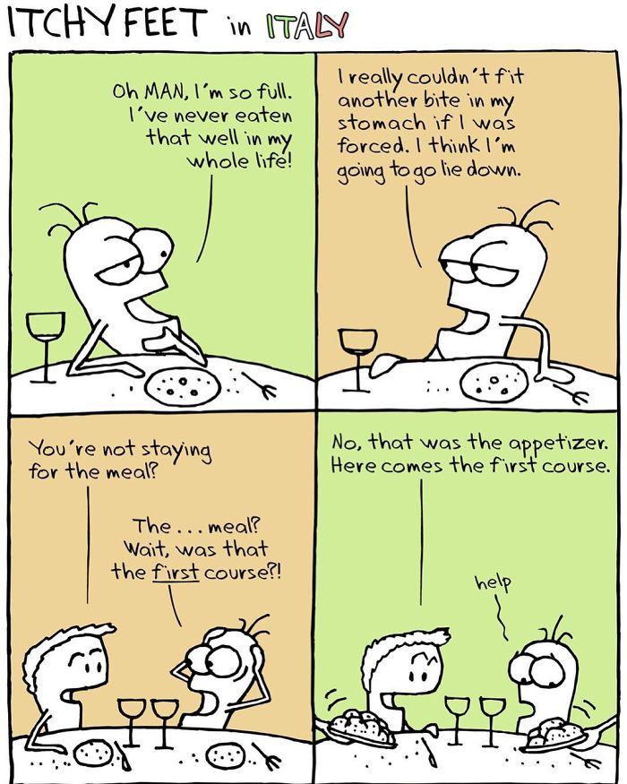 A Very Entertaining Artist Creates A Guide To Show The Languages And Customs Of Different Countries