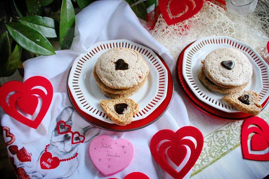 Chocolate Hearts And Pancakes
