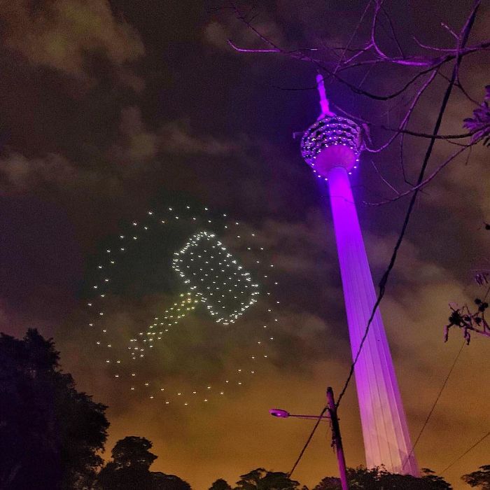 300 Drones Recreated Symbols Of 'Avengers: Endgame' In The Malaysian Sky