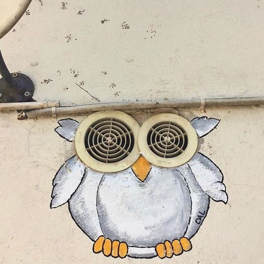 French Artist Sees Urban Spaces Like No One And Spreads Humor Through Them With His Art