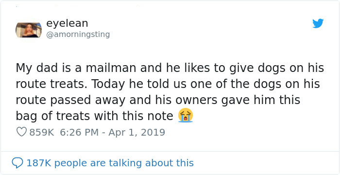 Mailman Who Used To Give Treats To Dogs On His Route Receives A Note That One Of The Dogs Has Passed Away Mailman Who Used To Give Treats To Dogs On His Route Receives A Note That One Of The Dogs Has Passed Away