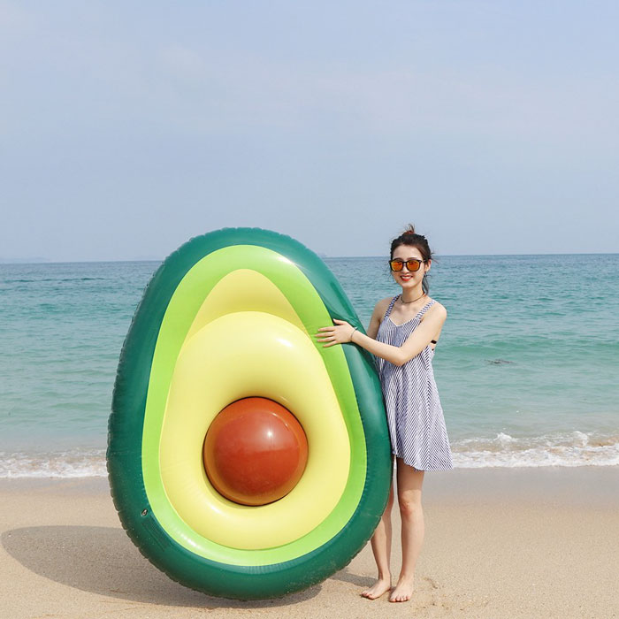 An Avocado-Shaped Pool Float With Removable Pit Is A Thing And People Are Happy It Doesn't Turn Brown Overnight An Avocado-Shaped Pool Float With Removable Pit Is A Thing And People Are Happy It Doesn't Turn Brown Overnight