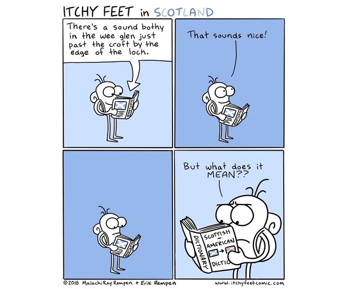 A Very Entertaining Artist Creates A Guide To Show The Languages And Customs Of Different Countries