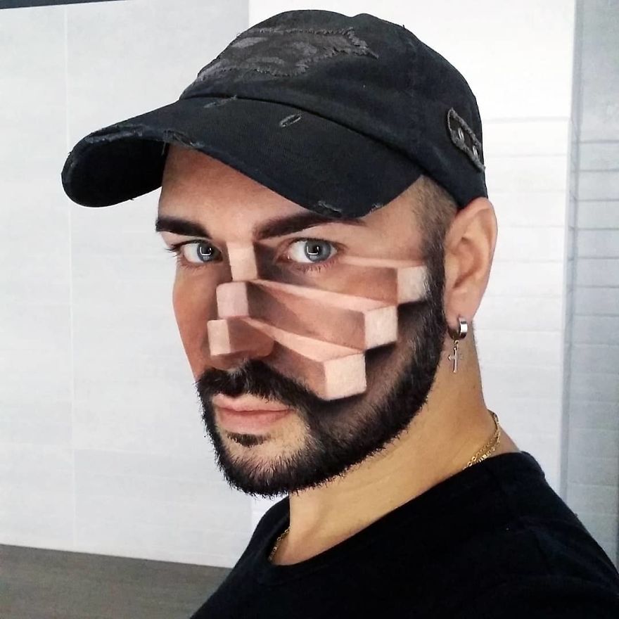Makeup Artist Makes Your Face A Screen And You Will Be Impressed