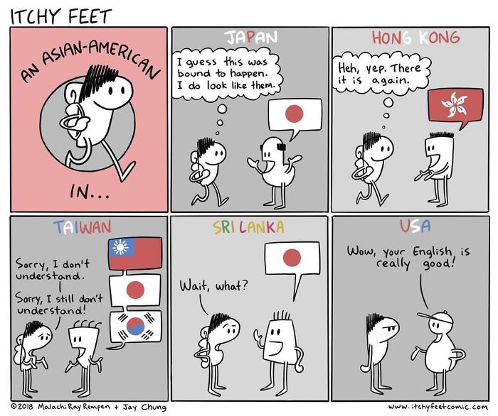 A Very Entertaining Artist Creates A Guide To Show The Languages And Customs Of Different Countries