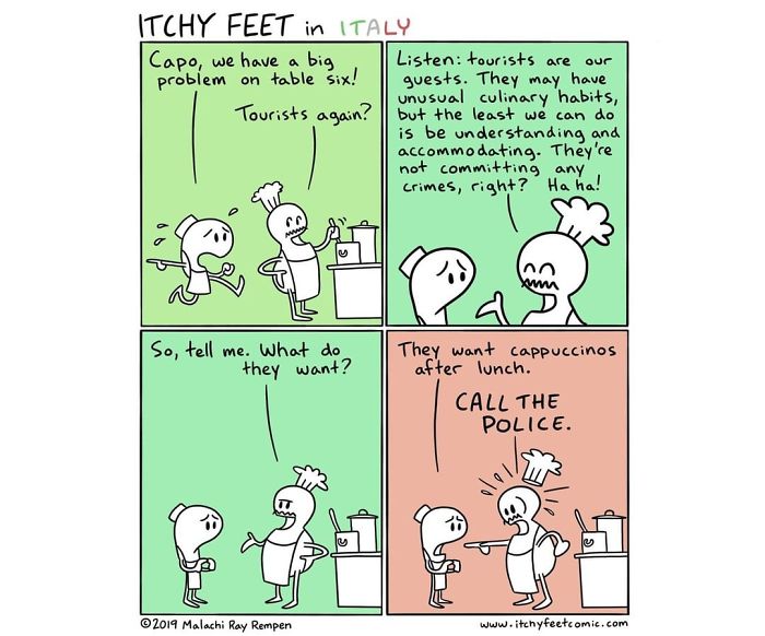 A Very Entertaining Artist Creates A Guide To Show The Languages And Customs Of Different Countries