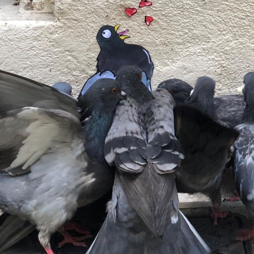 French Artist Sees Urban Spaces Like No One And Spreads Humor Through Them With His Art