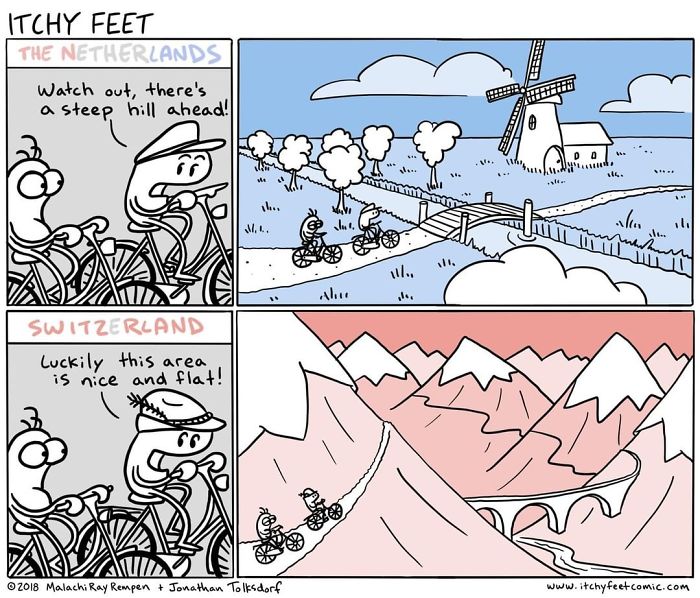 A Very Entertaining Artist Creates A Guide To Show The Languages And Customs Of Different Countries