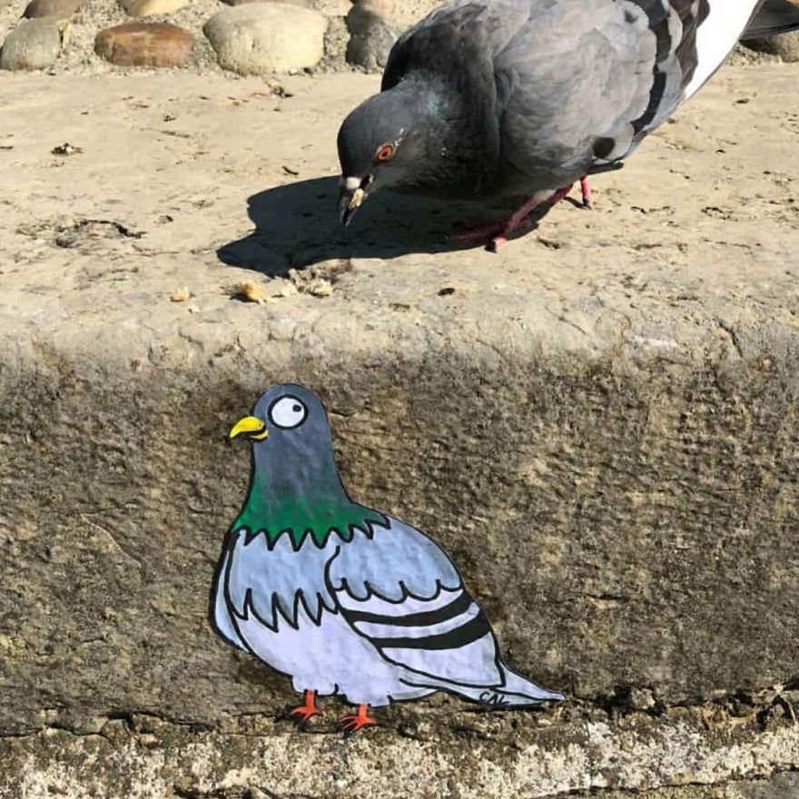 French Artist Sees Urban Spaces Like No One And Spreads Humor Through Them With His Art