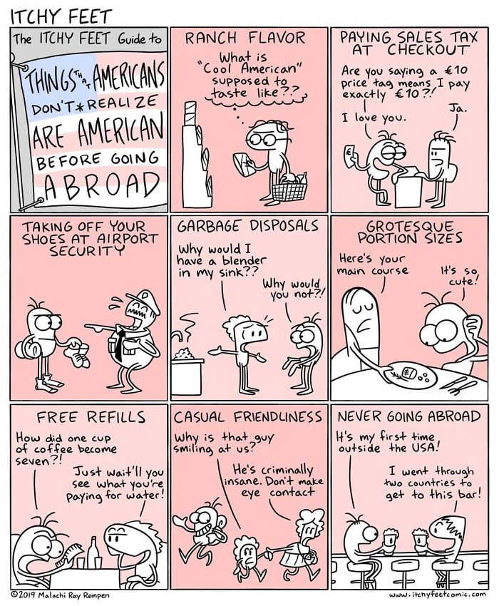 A Very Entertaining Artist Creates A Guide To Show The Languages And Customs Of Different Countries