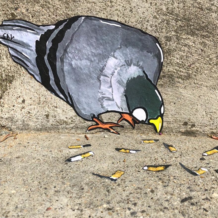 French Artist Sees Urban Spaces Like No One And Spreads Humor Through Them With His Art