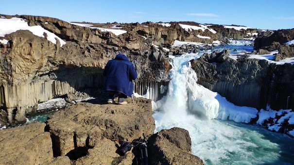 Photographing A Waterfall Miniature