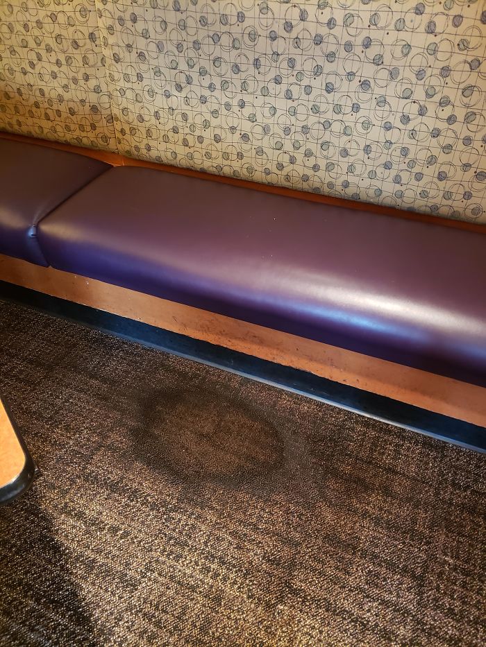 Homeless Guy Comes In Every Day, Sits Here, And Shuffles His Feet