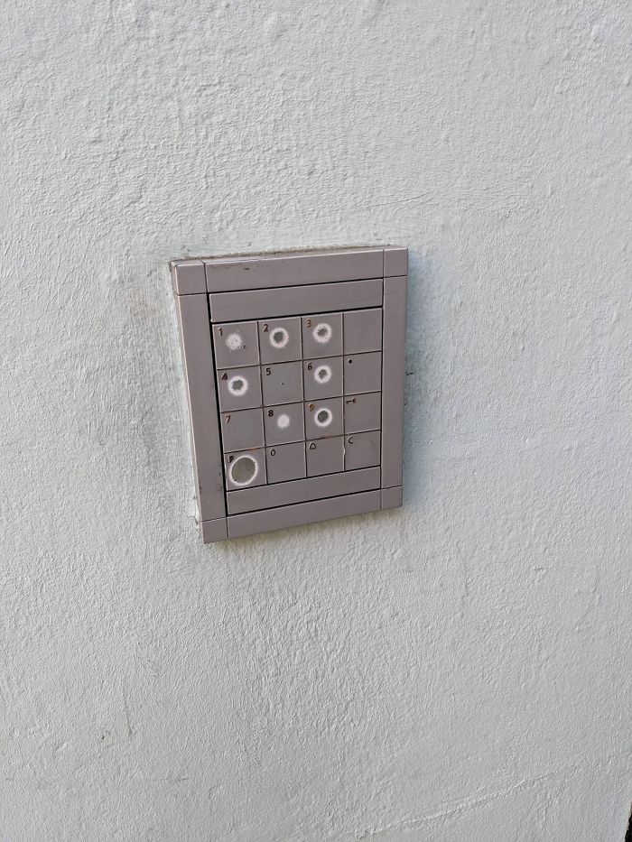 This Dangerously Worn Keypad
