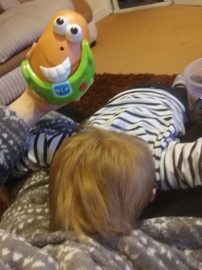 He Made His Own Mr Potato Head, Got Terrified, Cried And Couldn't Look. Oh Dear