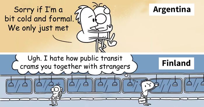 Artist Hilariously Illustrates The Differences Between Different Countries And Languages In 30 Comics