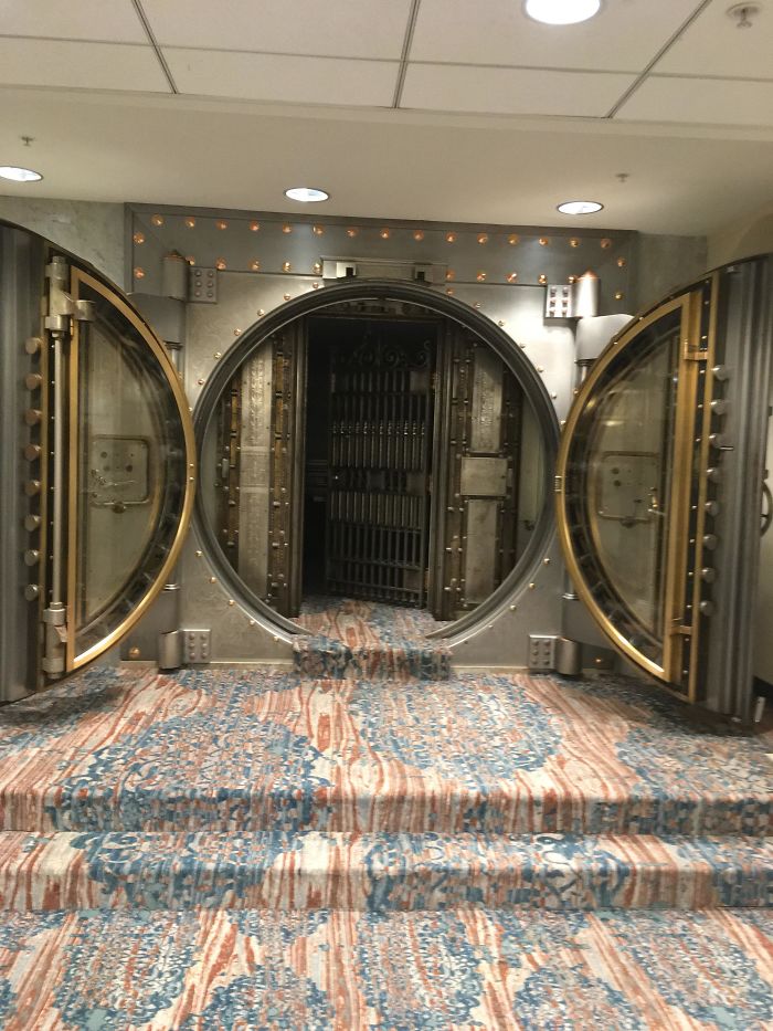 This Hotel That I Stayed At Has A Bank Vault In The Basement